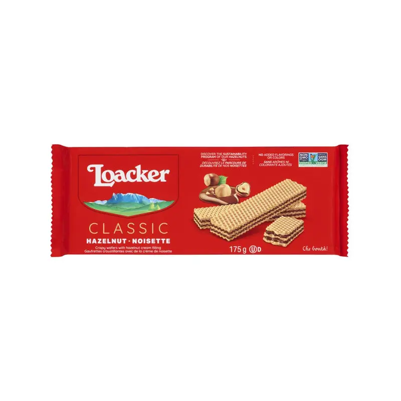 LOACKER - WAFERS HAZELNUT 175GR