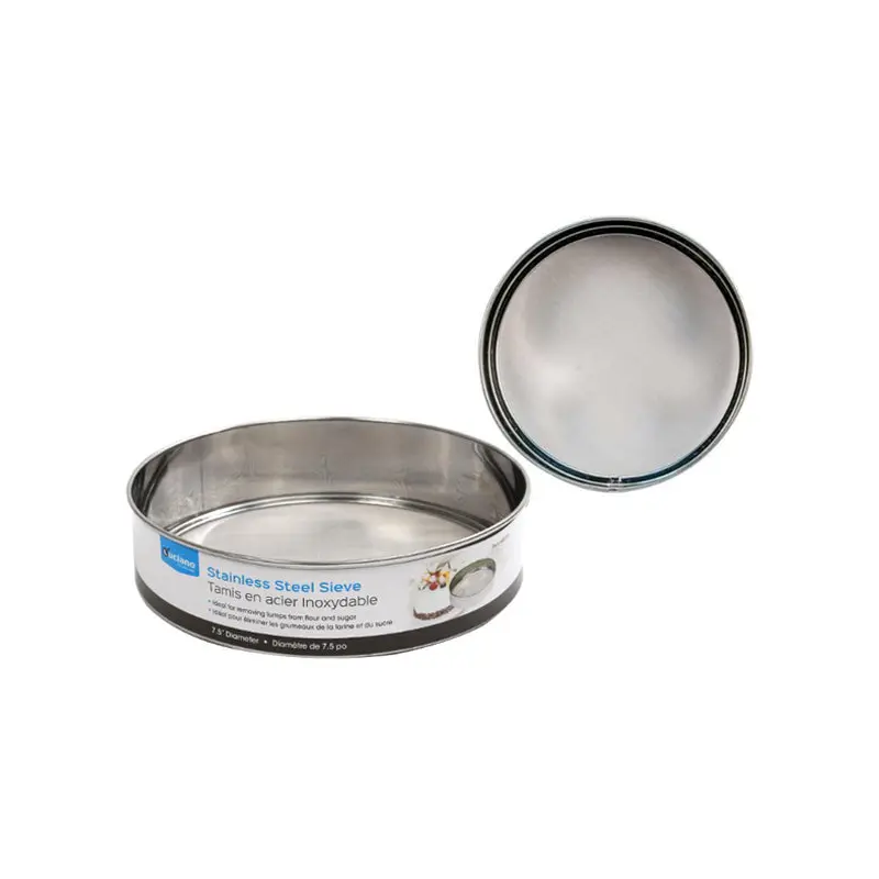 LUCIANO - STAIN STEELES SIFTER FINE MESH  7.5IN DIAMETER EA