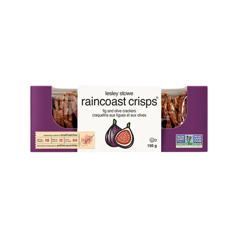 LESLEY STOWE - RAINCOAST CRISP FIG AND OLIVE 150GR