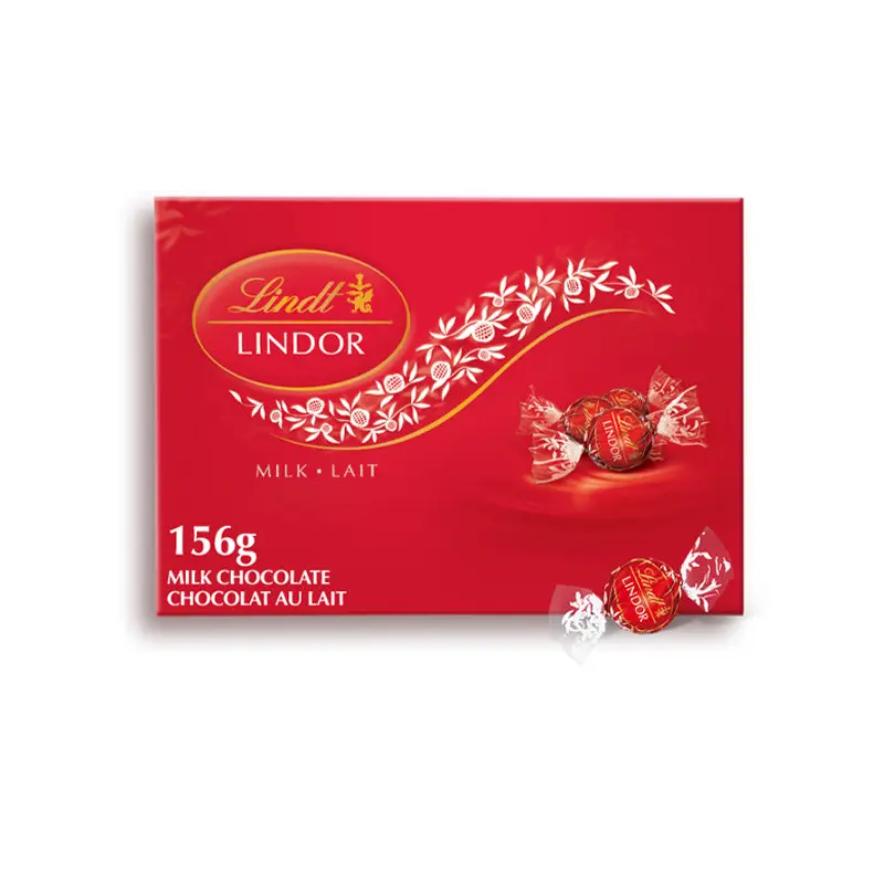 LINDT - LINDOR MILK CHOCOLATE BOX 156GR