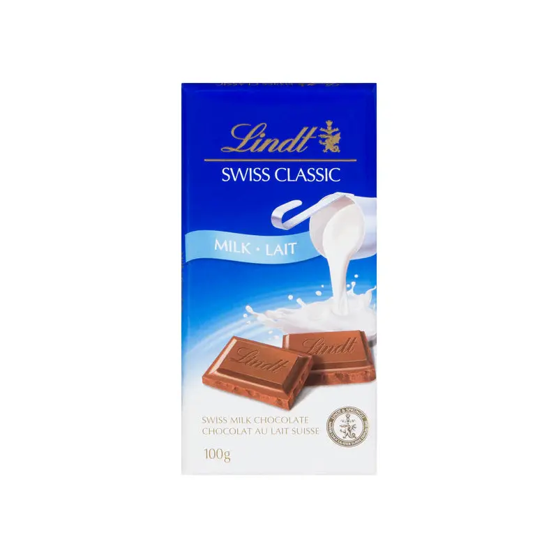 LINDT - SWISS CLASSIC MILK BAR 12x100 GR