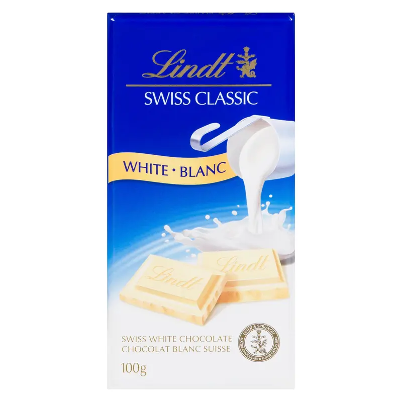 LINDT - SWISS CLASSIC WHITE CHOCOLATE 100GR