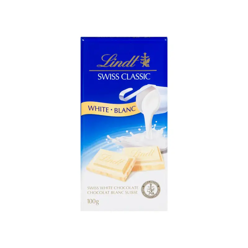 LINDT - SWISS CLASSIC WHITE CHOCOLATE 12x100 GR