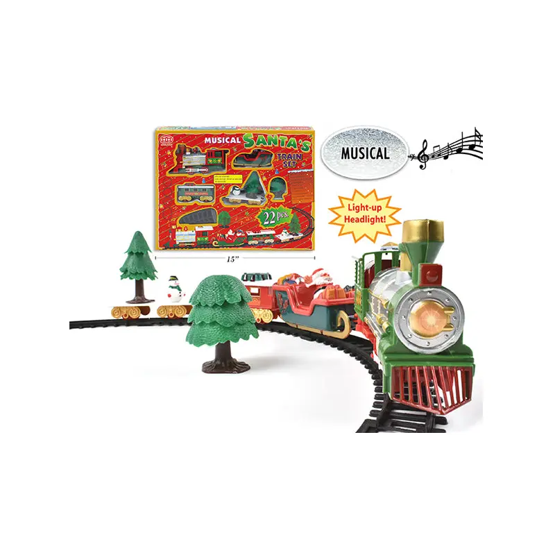 LINK - MUSICAL SANTA'S TRAIN SET 22 PCS