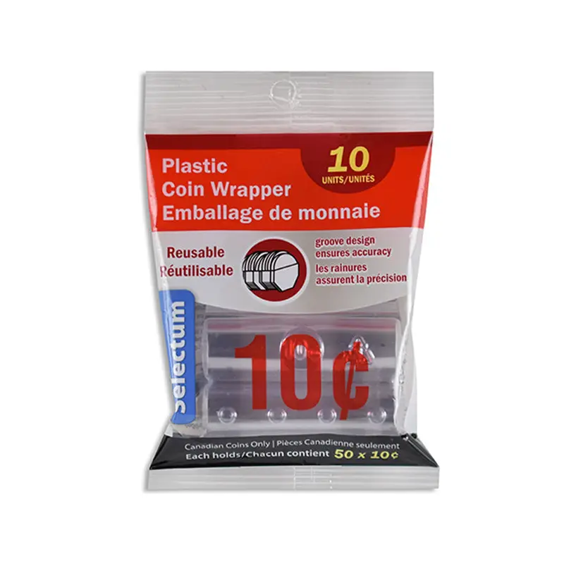 LINK - PLASTIC COIN WRAPPER DIMES EA