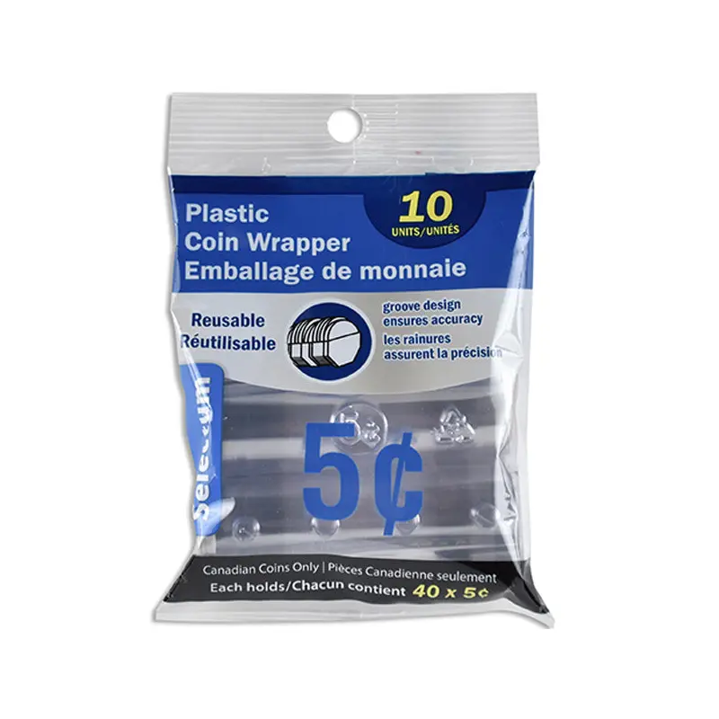 LINK - PLASTIC COIN WRAPPER NICKELS EA