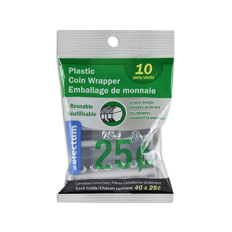LINK - PLASTIC COIN WRAPPER QUARTERS EA