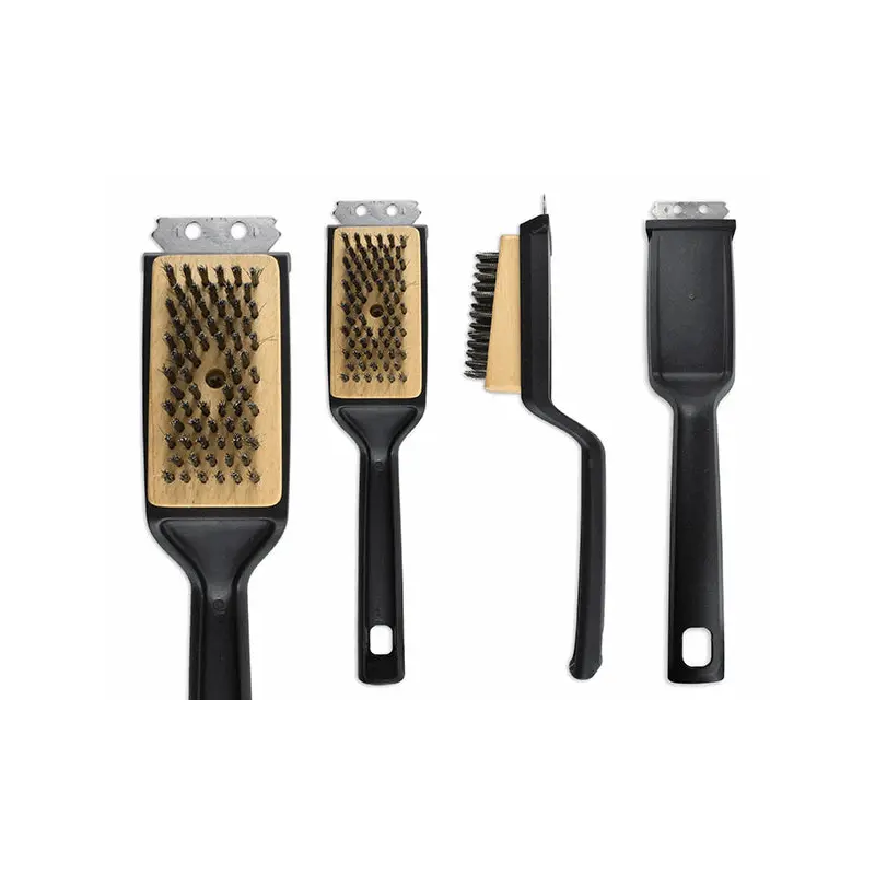 LINK - WOODEN BRISTLE BBQ GRILL BRUSH 12-1/8IN