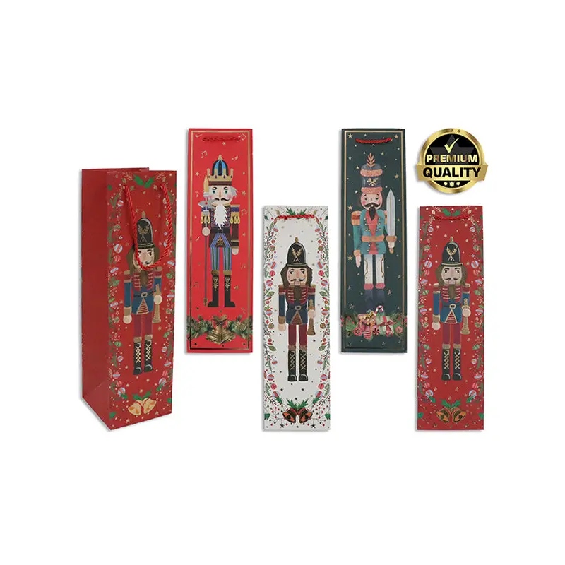 LINK - XMAS NUTCRACKER MATTE BOTTLE GIFTBAG 1UN