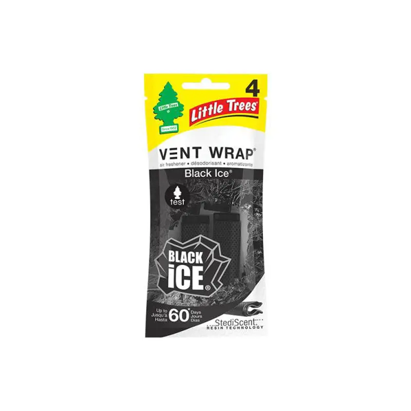 LITTLE TREE - LT BLACK ICE VENT WRAP 4PK EA
