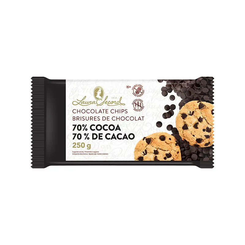 LAURA SECORD - 70% COCOA CHOCOLATE CHIPS 250GR