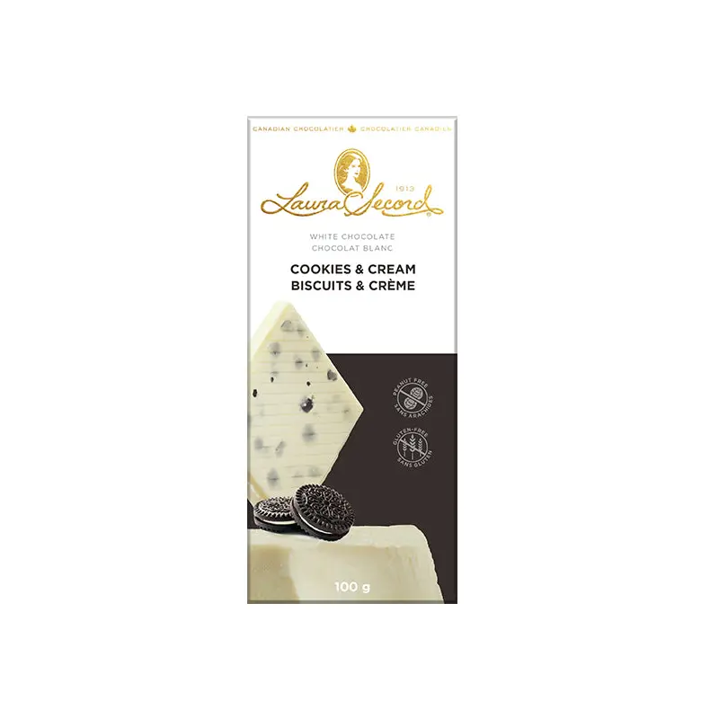 LAURA SECORD - COOKIES AND CREAM BAR 12x100 GR