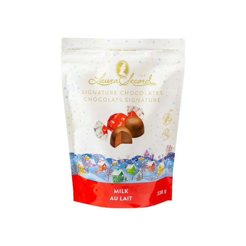 LAURA SECORD - HOLIDAY MILK SIGNATURE CHOCOLATES POUCH 336GR