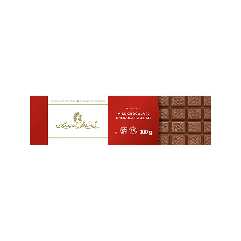 LAURA SECORD - MILK CHOCOLATE BAR 300GR