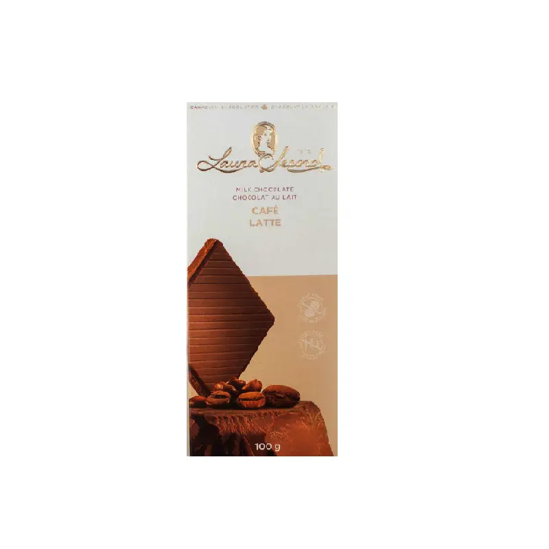 LAURA SECORD - MILK CHOCOLATE CAFFE LATTE BAR 12x100 GR