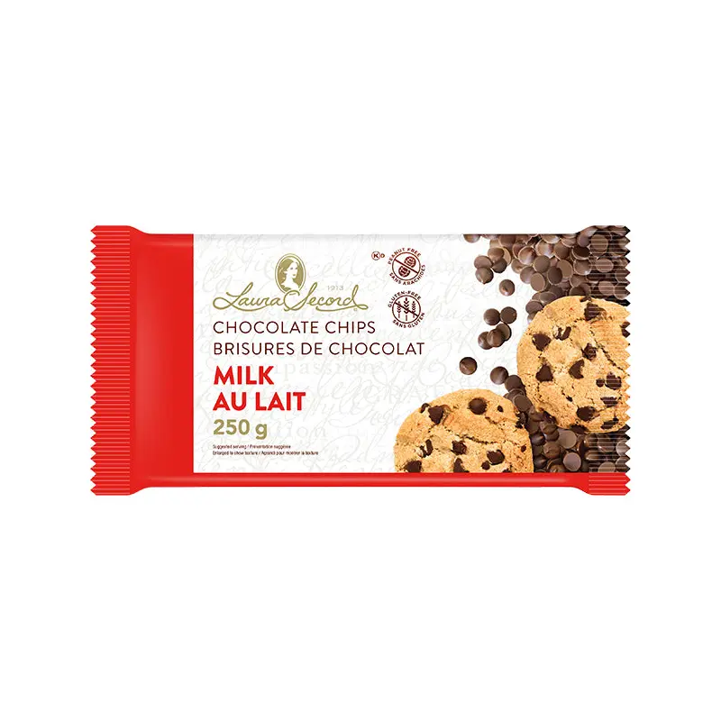 LAURA SECORD - MILK CHOCOLATE CHIPS 12x250 GR