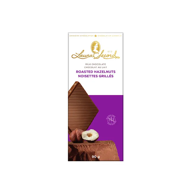 LAURA SECORD - ROASTED HAZELNUT BAR 12x90 GR