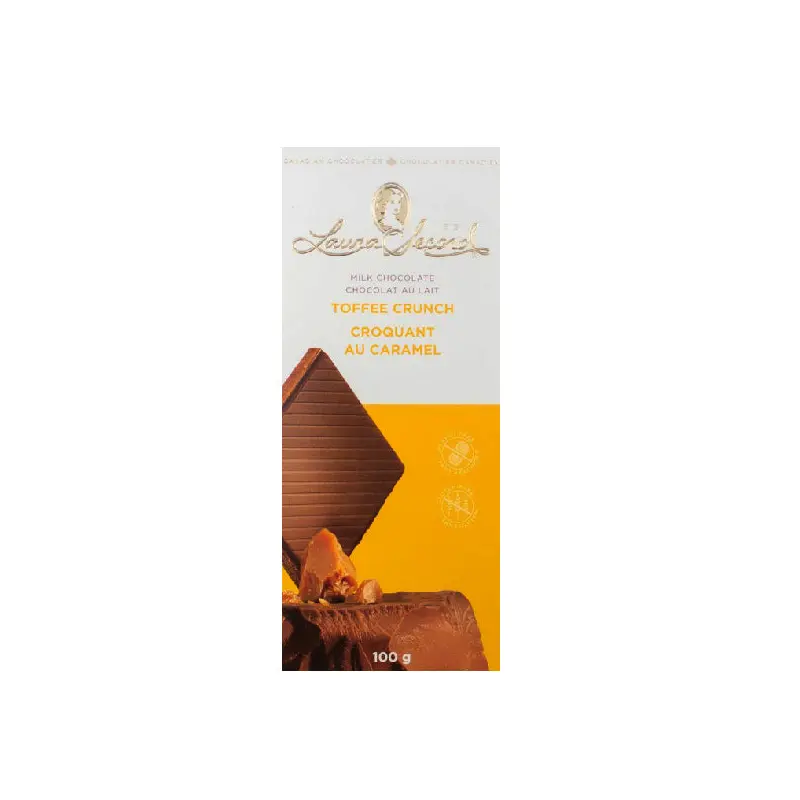 LAURA SECORD - TOFFEE CRUNCH BAR 12x100 GR