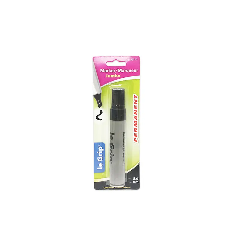 LE GRIP - BLACK PERMANENT JUMBO MARKER 8.0MM EA