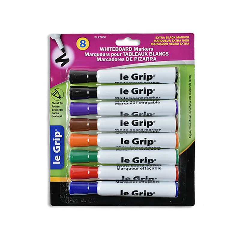LE GRIP - DRYERASE MARKERS 8EA