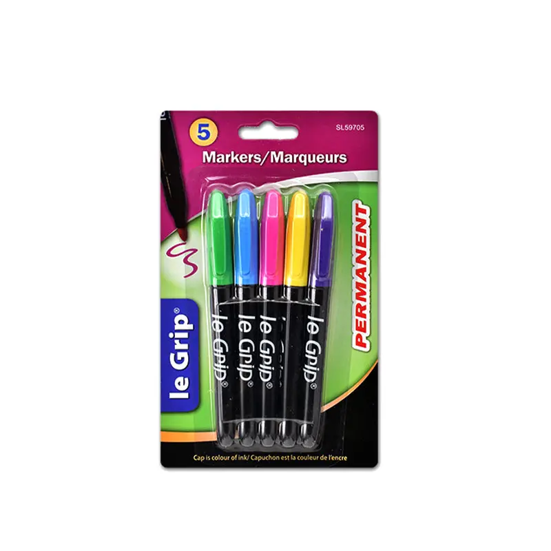 LE GRIP - PERMANENT MARKERS 5EA
