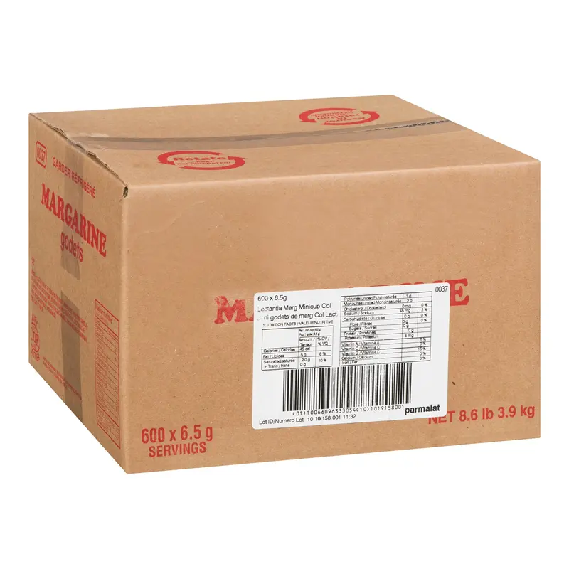 LACTANTIA MARGARINE MINI CUPS 600x6.5 GR