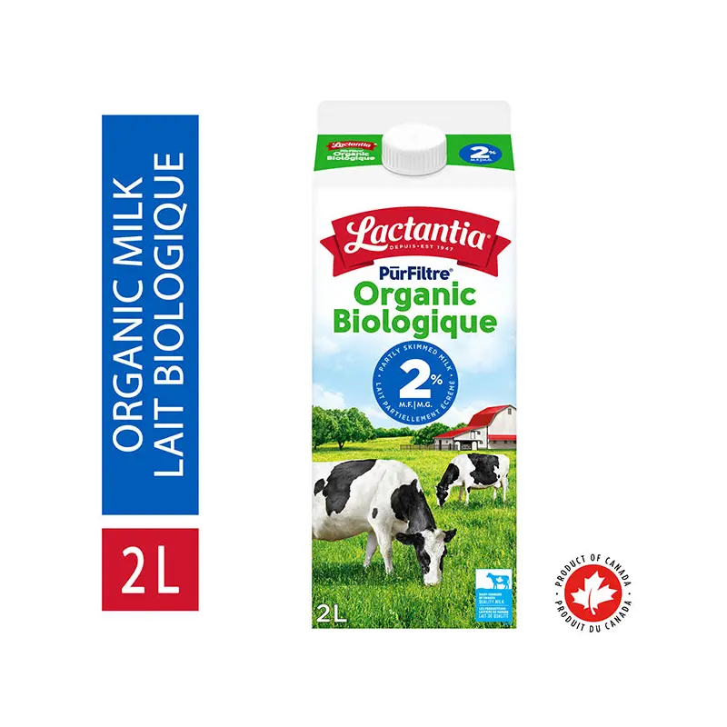 LACTANTIA - PURFILTRE 2% ORGANIC MILK 2LT