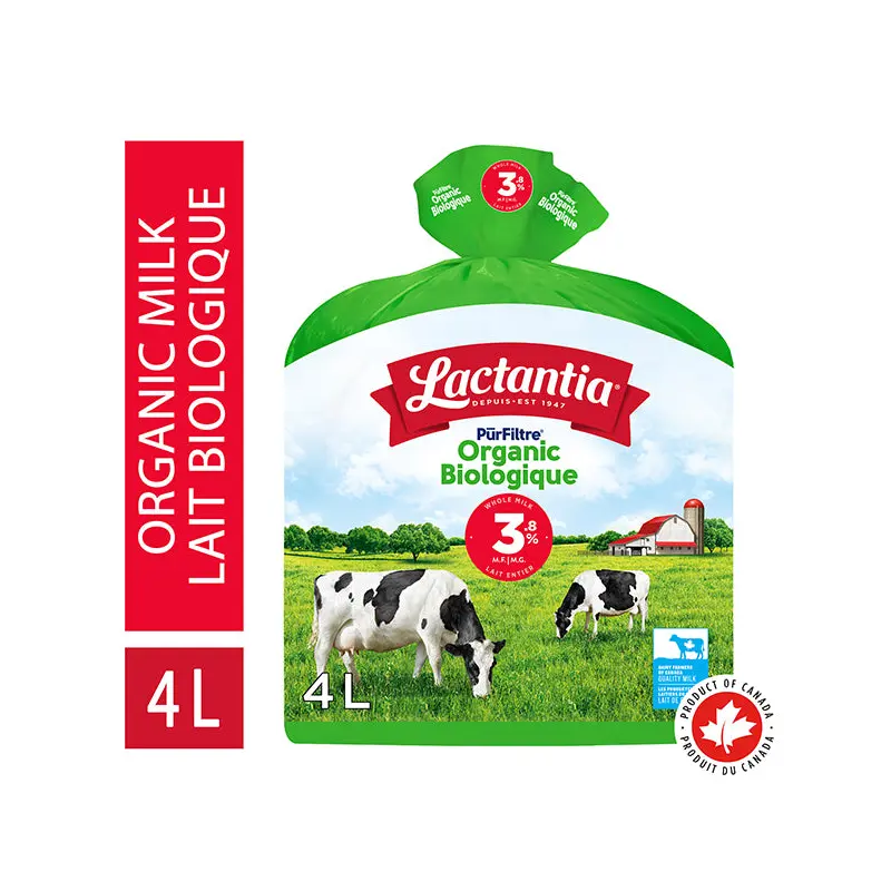 LACTANTIA - PURFILTRE 3.8% ORGANIC MILK 4LT