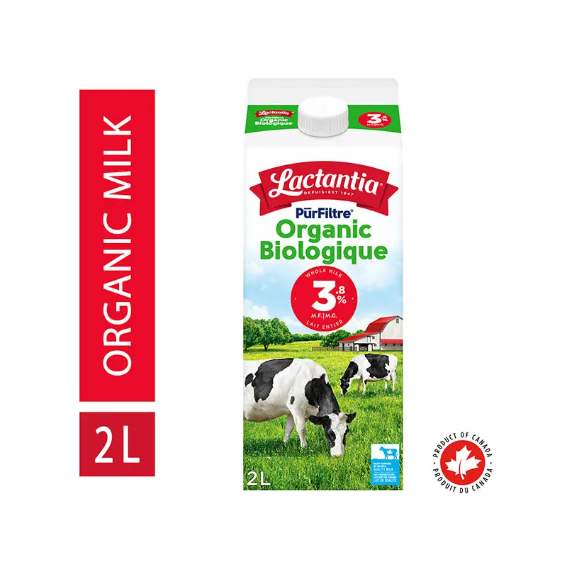 LACTANTIA - PURFILTRE 3.8% ORGANIC MILK 9x2 LT