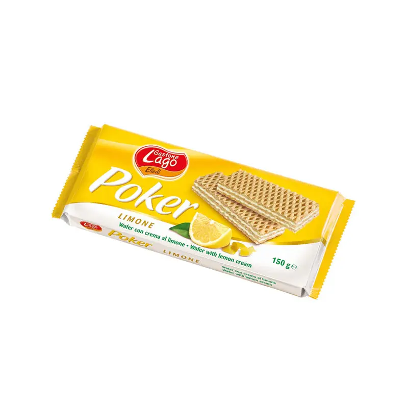 LAGO - POKER WAFER LEMON 150GR