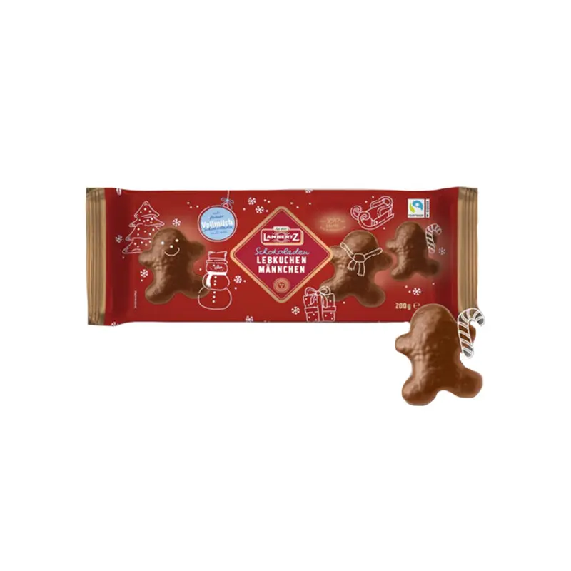LAMBERTZ - GINGERBREAD MAN IN MILK CHOCOLATE 200GR