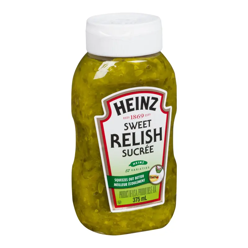 KRAFT HEINZ - SWEET RELISH UPSIDE DOWN 375ML