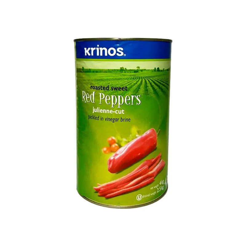 KRINOS - JULIENNE SWEET RED PEPPERS 4x4 KG