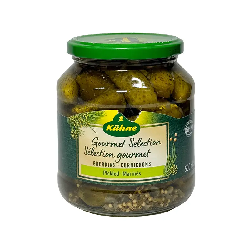 KUHNE - GOURMET SELECTION GHERKINS 500ML