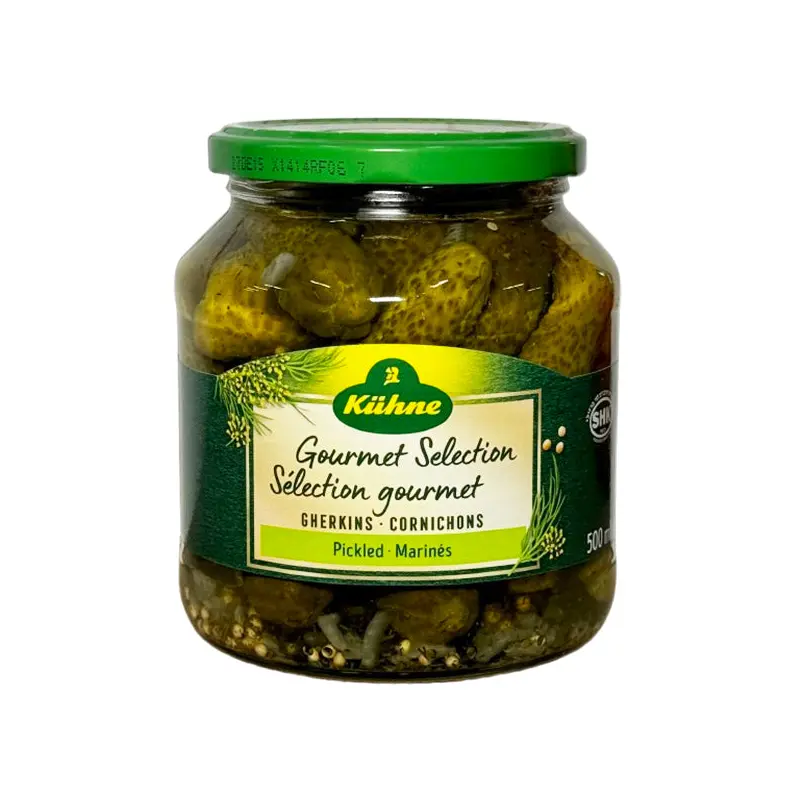 KUHNE - GOURMET SELECTION SWEET GHERKINS 12x500 ML