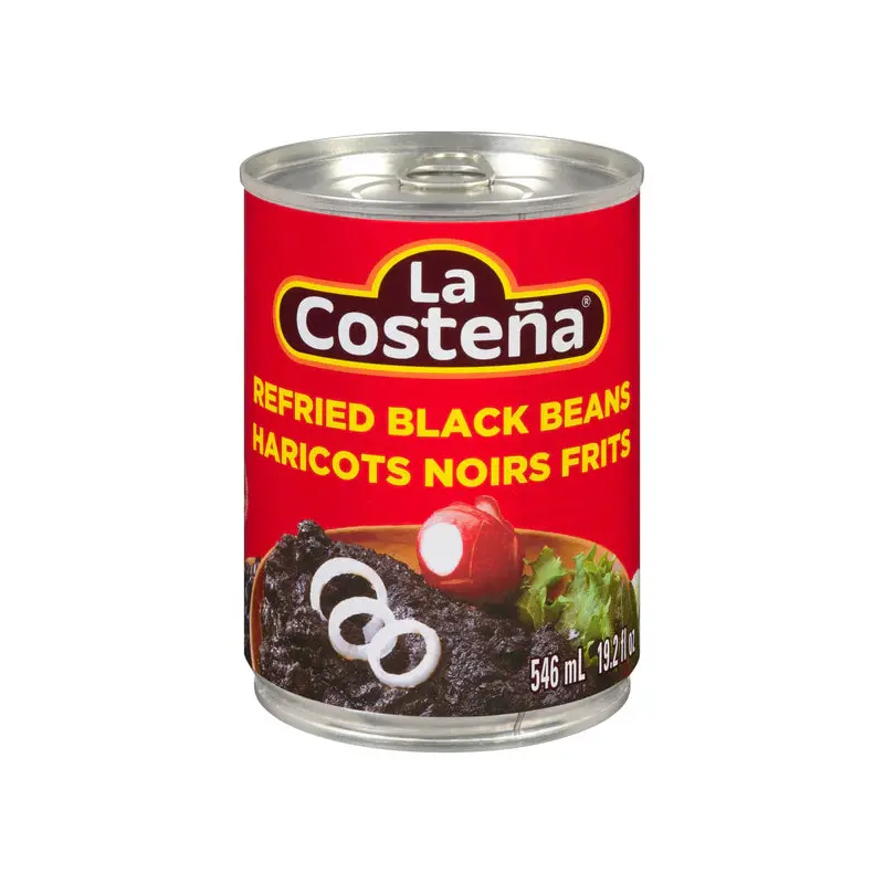 LA COSTENA - REFRIED BLACK BEANS 12x546 ML