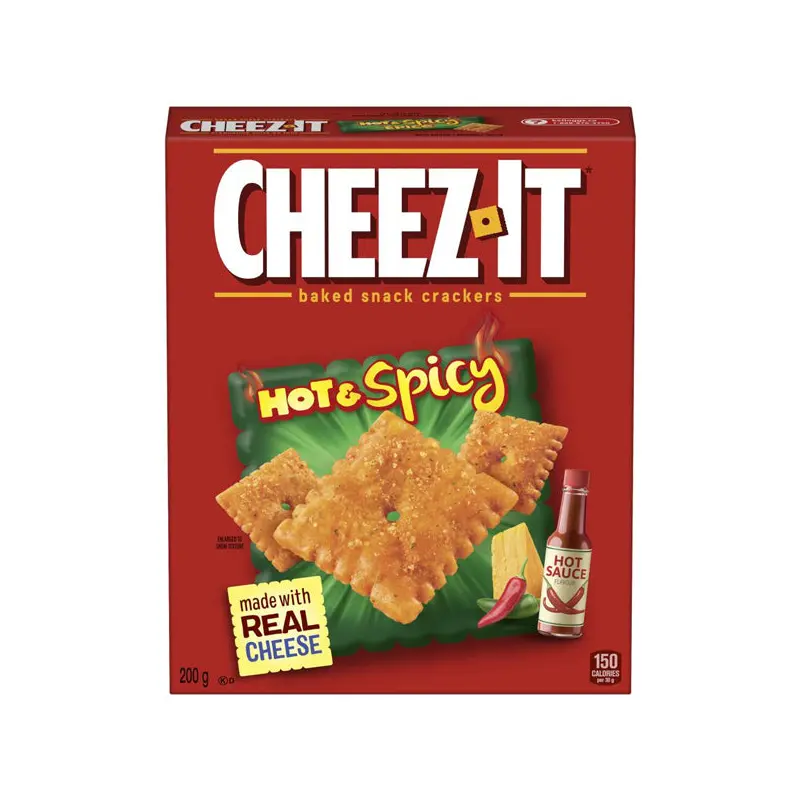 KELLOGGS - CHEEZ IT HOT SPICY CRACKER 200GR