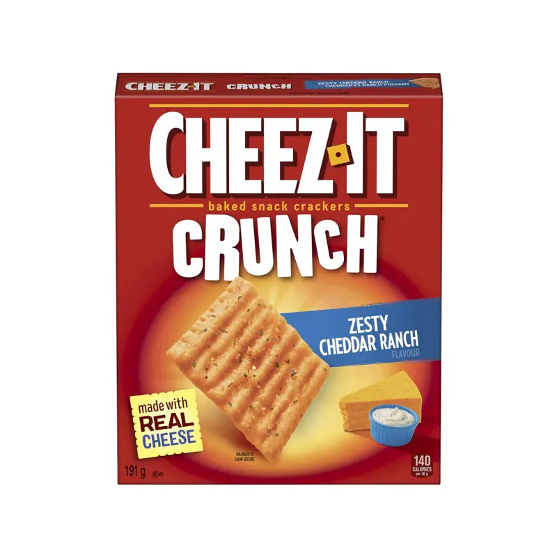 KELLOGGS - CHEEZ IT ZESTY CHEDDAR RANCH CRACKER 200GR