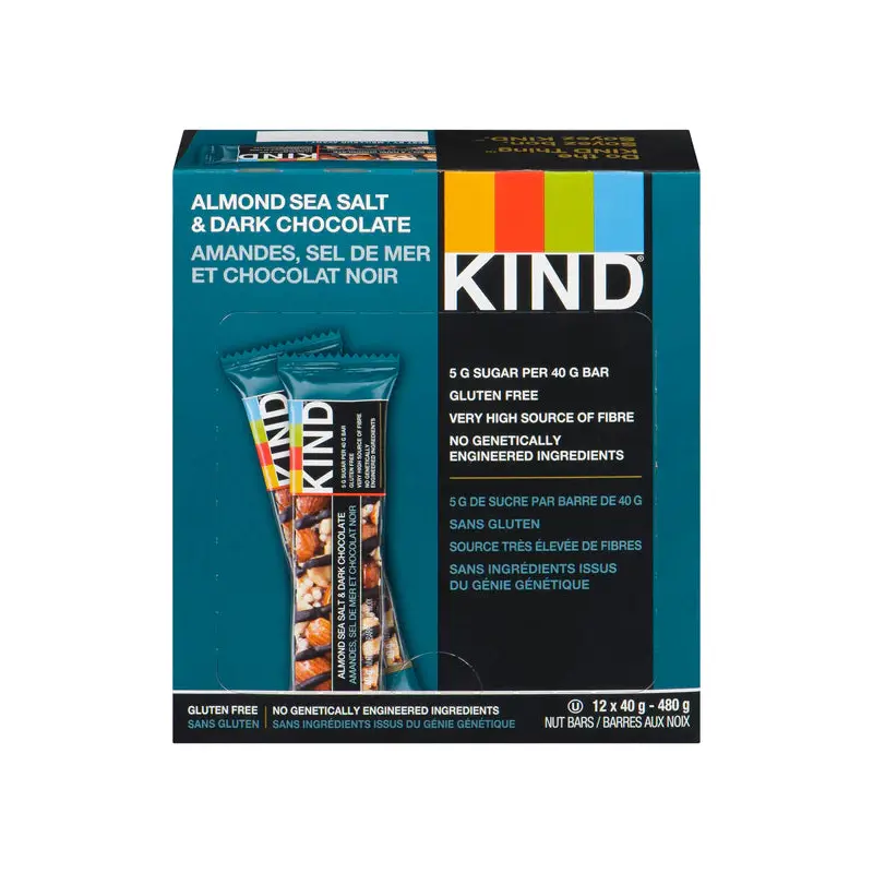 KIND BAR - NUTS SEA SALT & DARK CHOCOLATE 6x12x40 GR