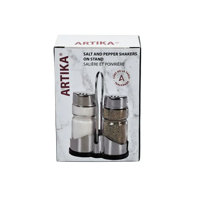 ARTIKA - SALT & PEPPER SHAKER W/ STAND 2EA