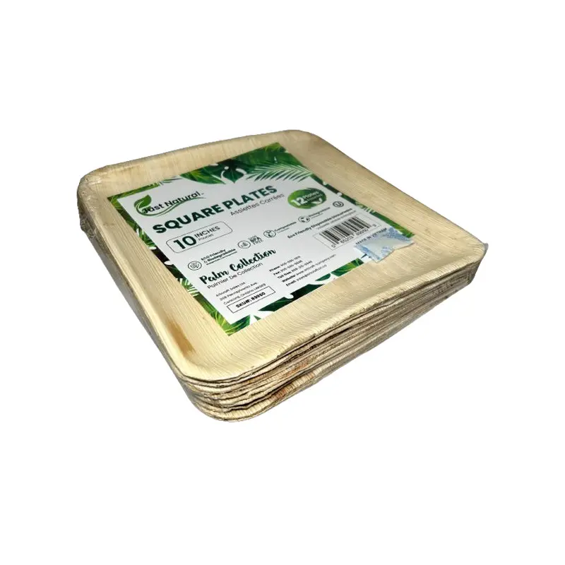 JUST NATURAL - 10IN SQUARE DISH 12EA