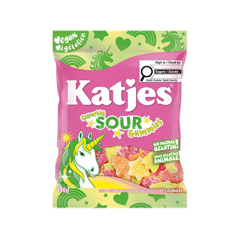 KATJES - SOUR PLANT BASED GUMMIES 15x140 GR