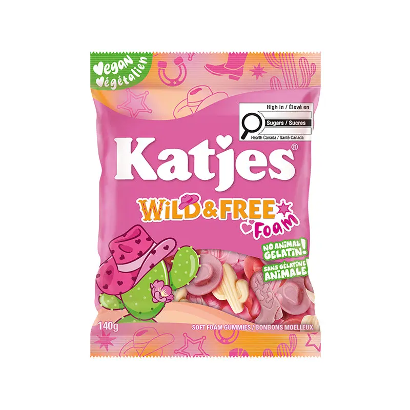 KATJES - WILD & FREE PLANT BASED FOAM GUMMIES 140GR