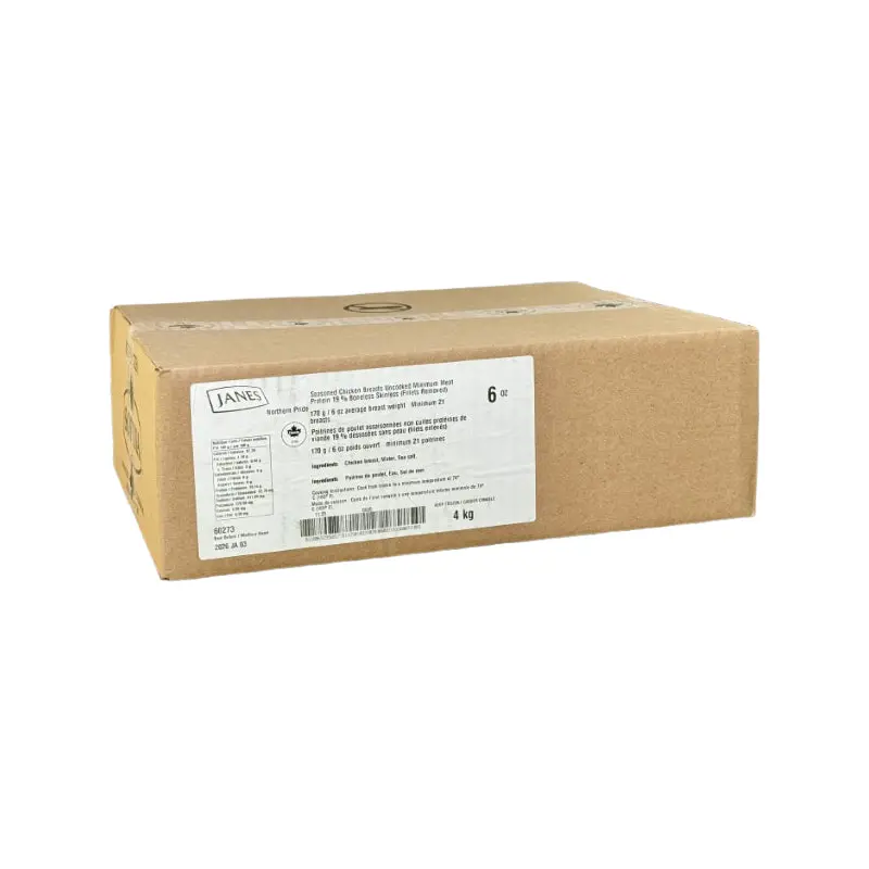 JANES - 6OZ IQF BONELESS CHICKEN BREAST 4KG