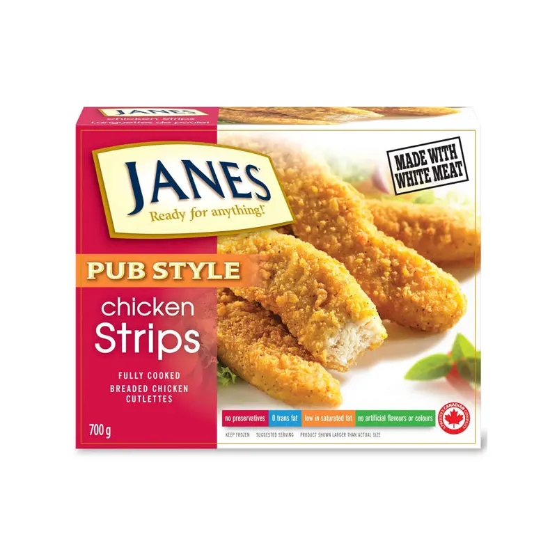 JANES - PUB STYLE CHICKEN BREAST STRIPS 700GR
