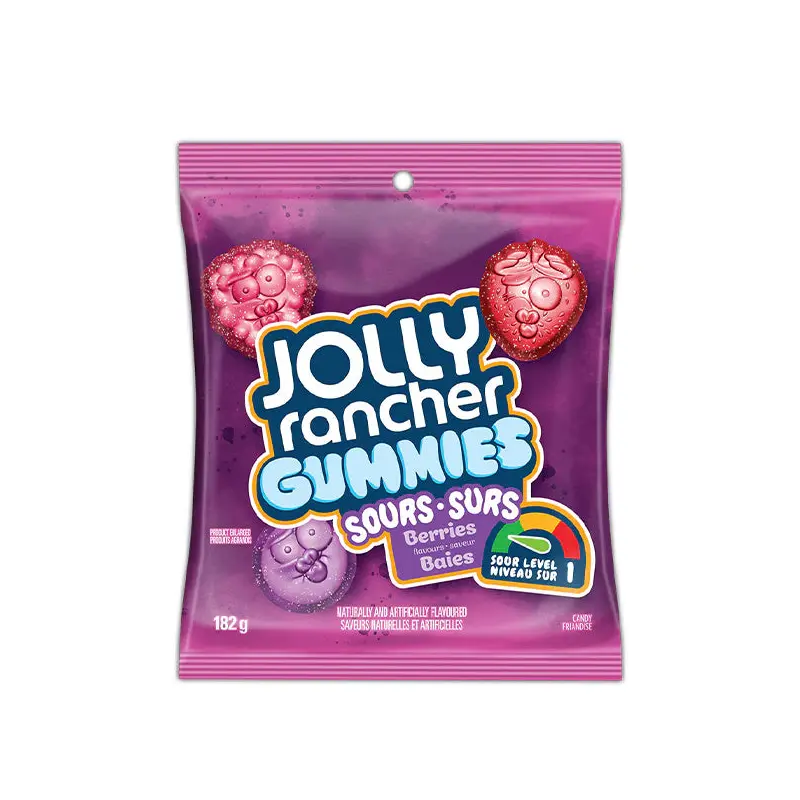 JOLLY RANCHER - GUMMIES SOUR BERRIES 10x182 GR