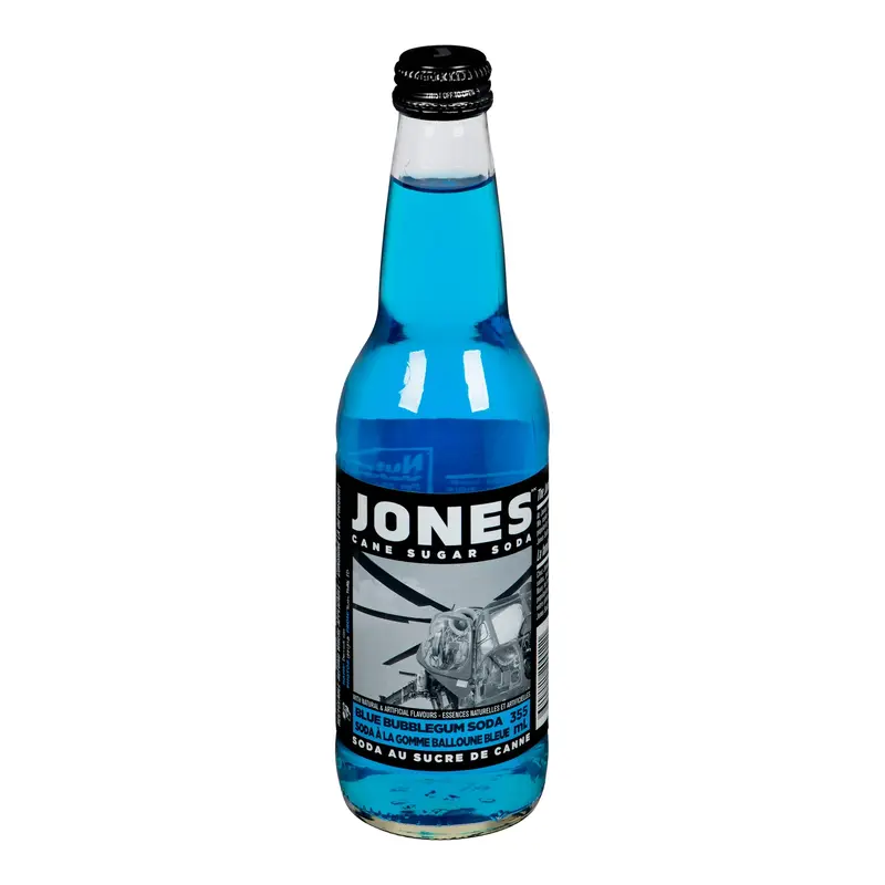 JONES SODA - BLUE BUBBLEGUM GB 12x355ML