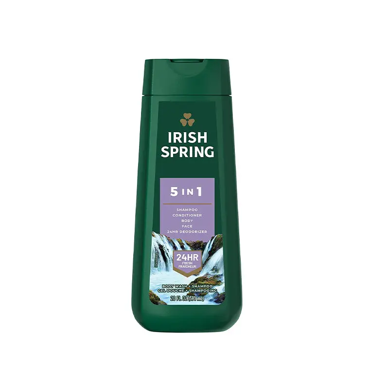 IRISH SPRING - 5 IN 1 BODY WASH + SHAMPOO 591ML