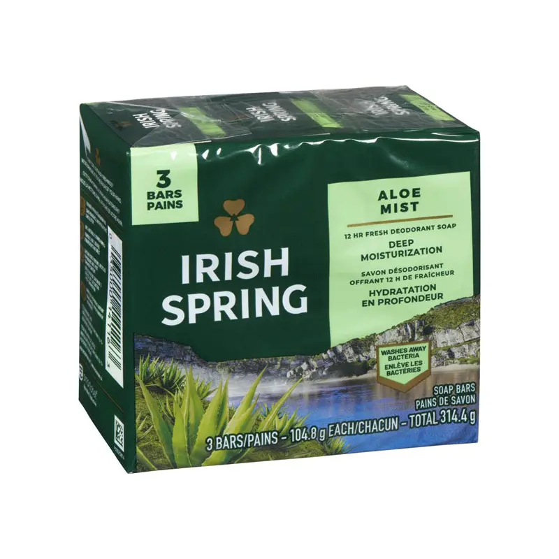 IRISH SPRING - BARS ALOE 3x104.8 GR