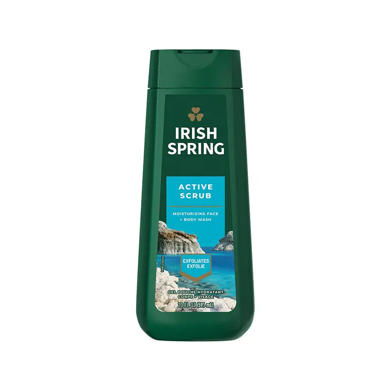 IRISH SPRING - SCRUB FACE + BODY WASH 591ML